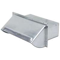 Picture of Lambro Industries 106R 3.25 by 10 in. Aluminium Wall Cap Damper