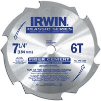 15702 Fibercut Circular Saw Blade- 7.25- 6 Teeth -  Irwin, 6228415