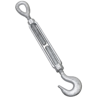 Picture of Stanley Hardware 177501 Hook-Eye Turnbuckle&#44; Forged Galvanized - .5 x 6