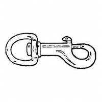 225BT-3-4 Bolt Snap Bronze Round Eye Swivel .75