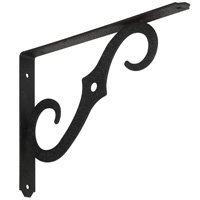 229450 Deco-Shelf Bracket 10 x 7 In. Black<BR>