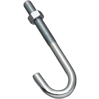232975 Zinc J Bolt .5 x 6