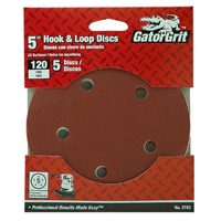 3783 5 In. 5 Hole Hook & Loop 120 Grit 5 Pack