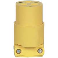 4227-BOX Vinyl 6-15 Nema Connector Yellow, 4227PK