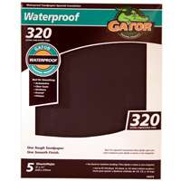 Picture of Ali Industries 4473 Gator 9 x 11 In. Waterproof Garnet Sandpaper 320 Grit 5 Pack