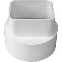 45234 Pvc S&D Downspout Adapter 2 x 3 x 4