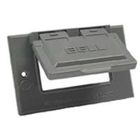 Picture of Bell Weatherproof 5101-0 Gray Horizontal Gfci Cover