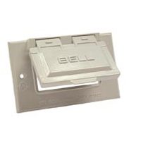 Picture of Bell Weatherproof 5101-1 Gfci Horizontal Mount Cover White