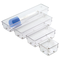Picture of Inter-Design 52430 Linus Drawer Organizer 3 x 9 x 2 In. - Clear