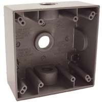 Picture of Bell Weatherproof 5333-0 2 - Gang Weatherproof 3 Outlet Box Gray
