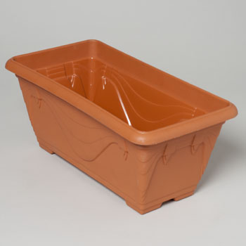 Planter Rectangular Window Green - Pack Of 24