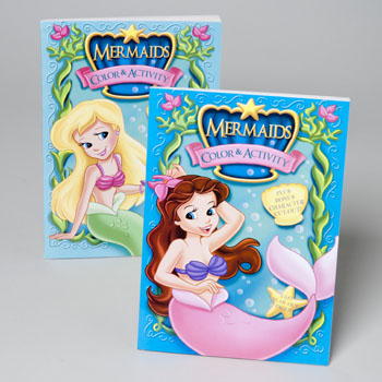 Picture of DDI 532079 Mermaids Coloring Book Case of 24