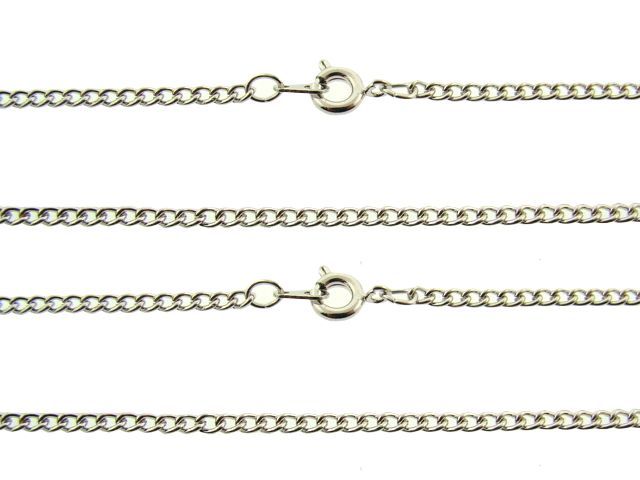 Rhodium plated Curb Wholesale chains