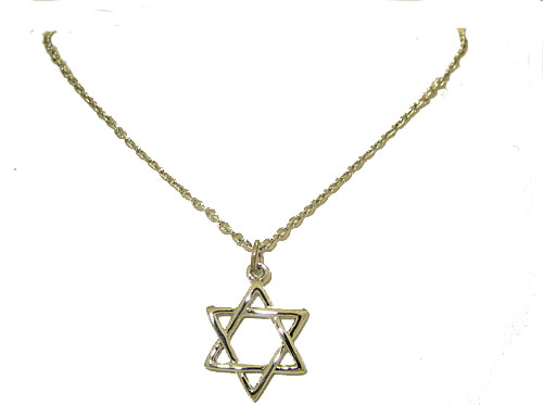 N5270 Star of David Necklace w Chain Wholesale