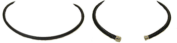 NK124BK Black Cable Collar