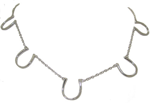 Silver Plated Horse Shoe wholesale Necklace