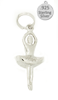 Picture of Designer Jewelry SC196 Sterling Silver Ballerina charm