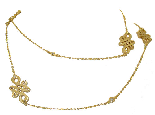 CZ Chiness Chacters Necklace