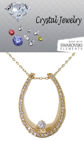 CN0323 Cz Wholesale Horseshoe Pendant on Chain  western