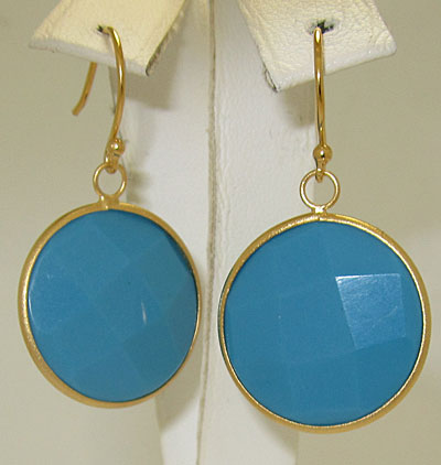 ER804TR Designer Earring Dangle Turquoise