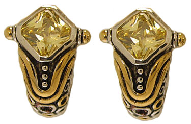 Citrene Designer Simulated Diamond Earring