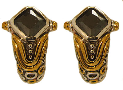 EP249JET Jet Black Wholesale Designer Simulated Diamond Earring