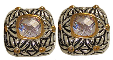 EP843L Designer Cable Fashion Earring Lavender Austrian Crystal