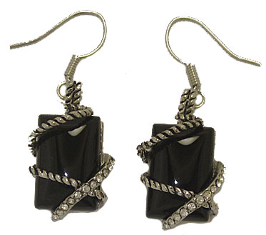 EP3009OX Genuine Black Onyx Earrings