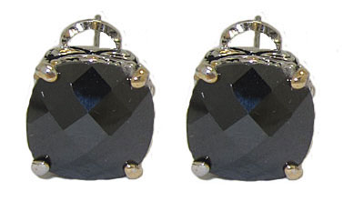 EP711J Designer Cable Jewelry Earring Jet Black