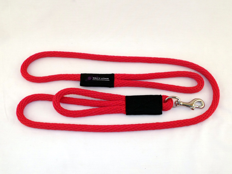 Picture of Soft Lines PSS11008RED 2 Handled Sidewalk Safety Dog Snap Leash 0.62 In. Diameter By 8 Ft. - Red