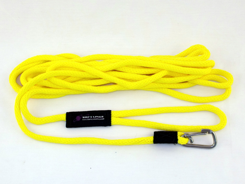 Picture of Soft Lines PSW10640YELLOW Floating Dog Swim Snap Leashes 0.37 In. Diameter By 40 Ft. - Yellow