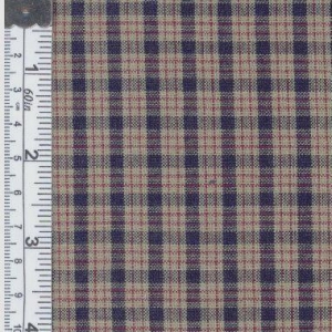 Picture of Textile Creations CC-314 Country Cupboard Fabric- Navy Mini Plaid- 15 yd.