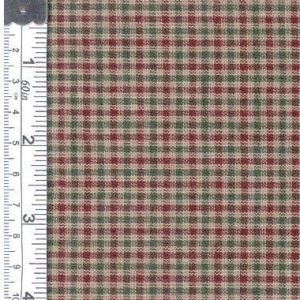 Picture of Textile Creations CC-320 Country Cupboard Fabric- Green Check- 15 yd.