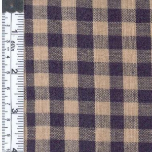 Picture of Textile Creations 110 Rustic Woven Fabric- 0.37 Check Navy And Natural- 15 yd.