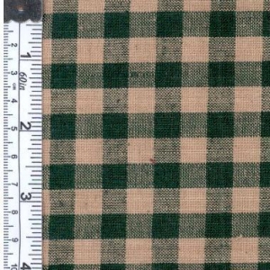 Picture of Textile Creations 124 Rustic Woven Fabric- 0.62 Check Green And Natural- 15 yd.