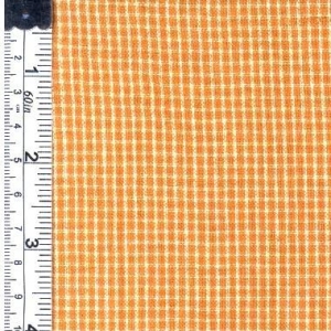 Picture of Textile Creations 137 Rustic Woven Fabric- Small Plaid Mustard And Ivory- 15 yd.