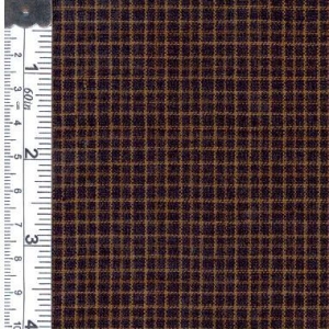 Picture of Textile Creations 1195 Rustic Woven Fabric- Small Plaid Black And Khaki- 15 yd.