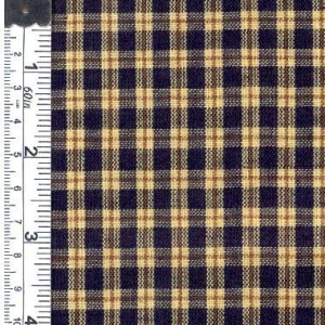 Picture of Textile Creations 1198 Rustic Woven Fabric- Small Plaid Navy And Natural- 15 yd.