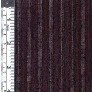 Picture of Textile Creations 1201 Rustic Woven Fabric- Stripe Black And Wine- 15 yd.