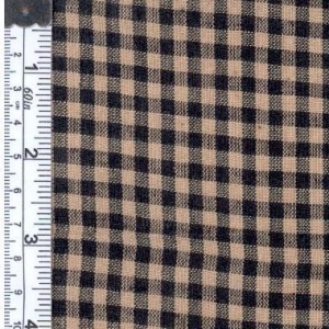 Picture of Textile Creations RW6139 Rustic Woven Fabric- 0.12 In. Natural And Black Check- 15 yd.