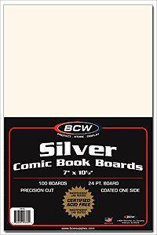 Picture of BCW Diversified BBSIL Silver Backer Boards&#44; 100 Pack
