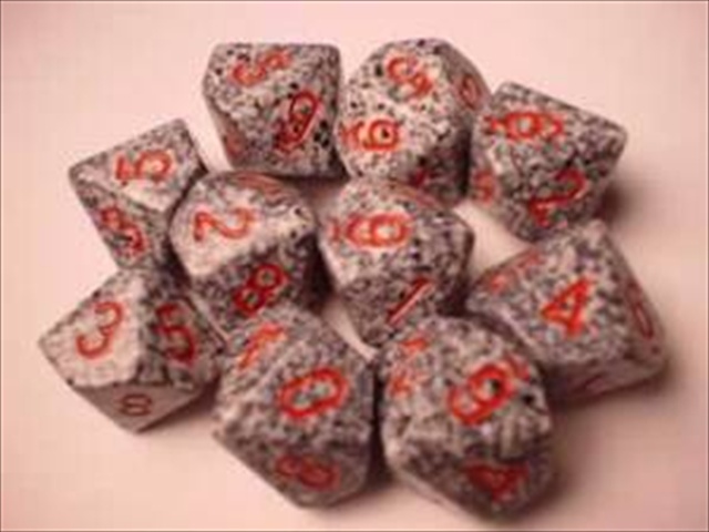 Picture of Chessex Manufacturing 25120 Granite Speckled - Ten Sided Die D10