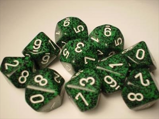 Picture of Chessex Manufacturing 25125 Recon Speckled - Ten Sided Die D10