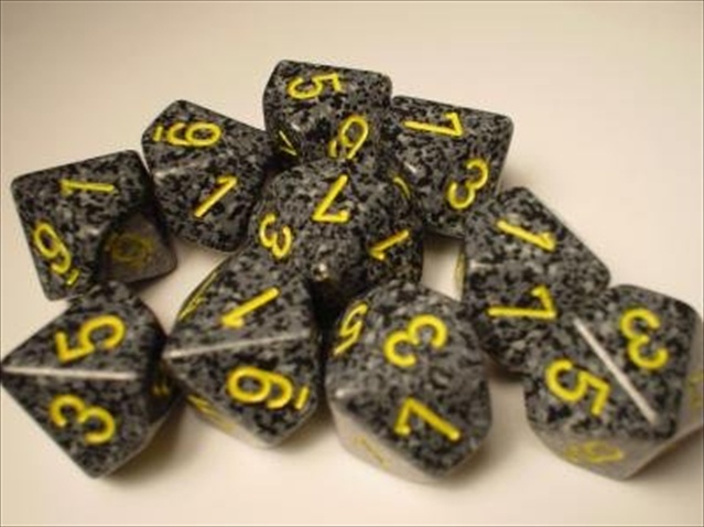 Picture of Chessex Manufacturing 25128 Urban Camo Speckled - Ten Sided Die D10