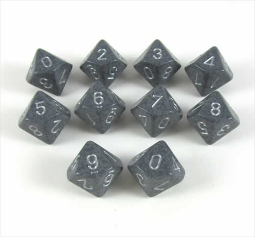 Picture of Chessex Manufacturing 25140 Hi-Tech Speckled - Ten Sided Die D10