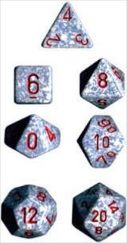 Picture of Chessex Manufacturing 25300 Air Speckled Polyhedral Dice Set Of 7