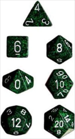 Picture of Chessex Manufacturing 25325 Recon Speckled Polyhedral Dice Set Of 7