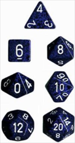 Picture of Chessex Manufacturing 25346 Stealth Speckled Polyhedral Dice Set Of 7