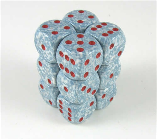 Picture of Chessex Manufacturing 25700 Air Speckled - 6 Sided 16 mm Dice Set Of 12