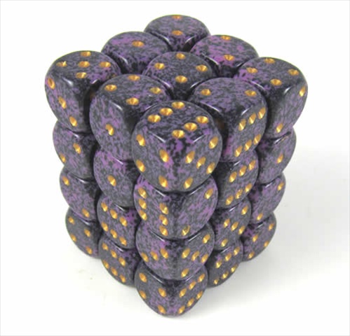25917 Hurricane Speckled Dice Set - Multicolor - 12 mm - Set of 36 - Unique Design